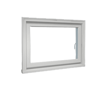 closed double hung window