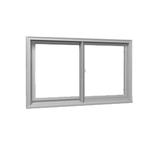 closed double hung window