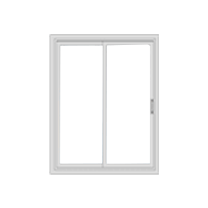 closed single hung window